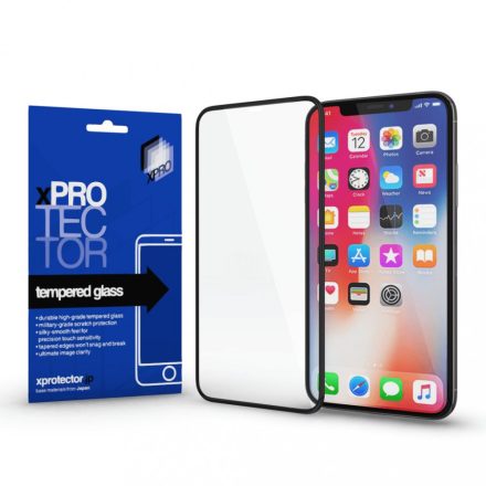 Tempered Glass 0.33 Full 3D Black (Por mentes) kijelzővédő üveg iPhone X XS 11 Pro