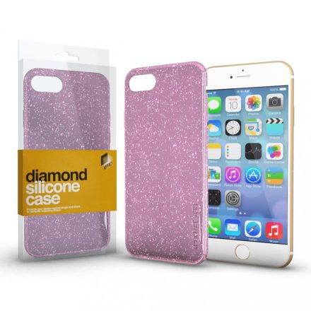 Szilikon tok (Diamond) Pink iPhone Xs Max