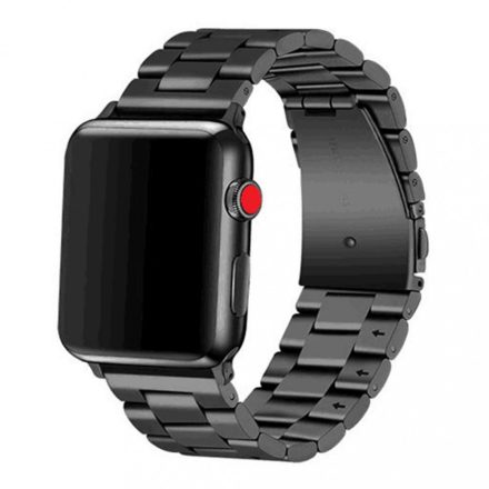 XPRO Apple Watch rozsdamentes. vastag acél szíj Fekete. 42mm 44mm 45mm 49mm
