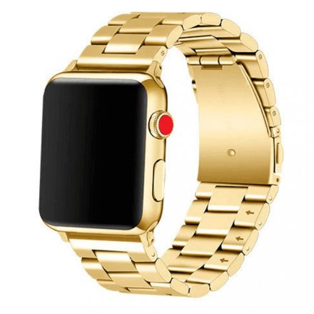 XPRO Apple Watch rozsdamentes. vastag acél szíj Arany. 42mm 44mm 45mm 49mm