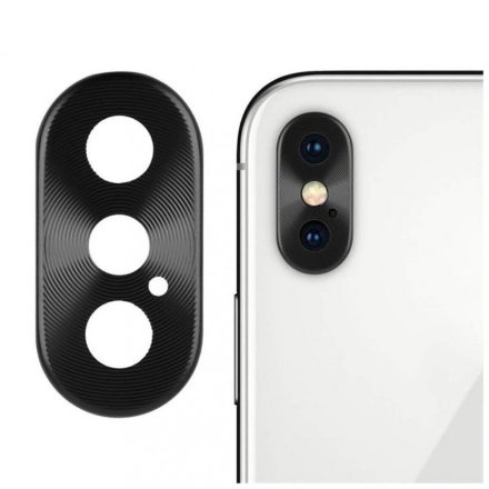 Kamera védő fekete, iPhone Xr