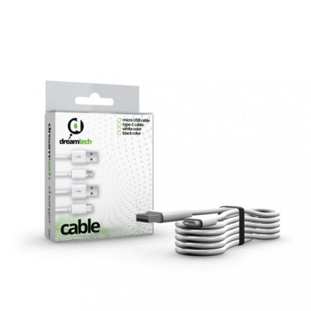 Dreamtech kábel fehér USB-C