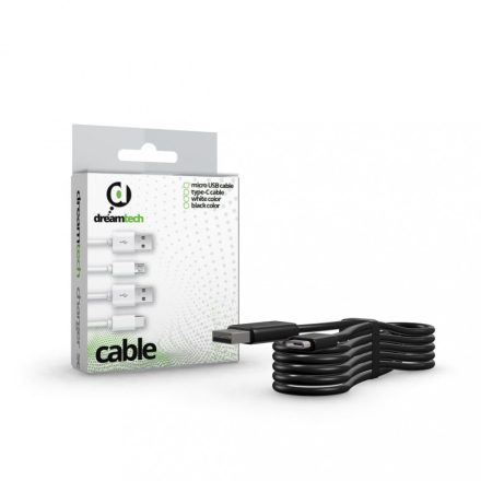 Dreamtech kábel fekete USB-C