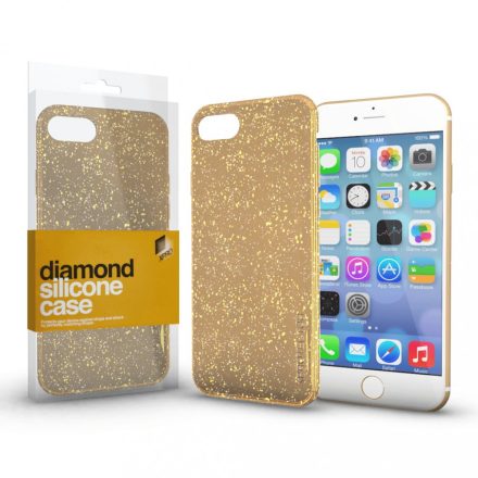 Szilikon tok (Diamond) Arany iPhone 11