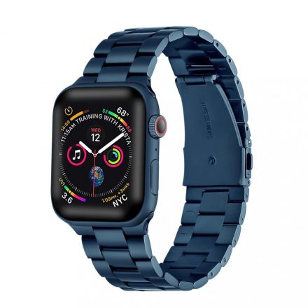 XPRO Apple Watch rozsdamentes vastag acél szíj kék 42mm 44mm 45mm 49mm