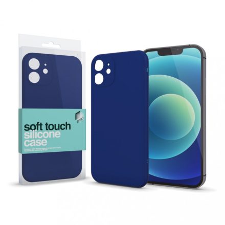 Soft Touch Szilikon Case Slim Sötétkék iPhone Xr