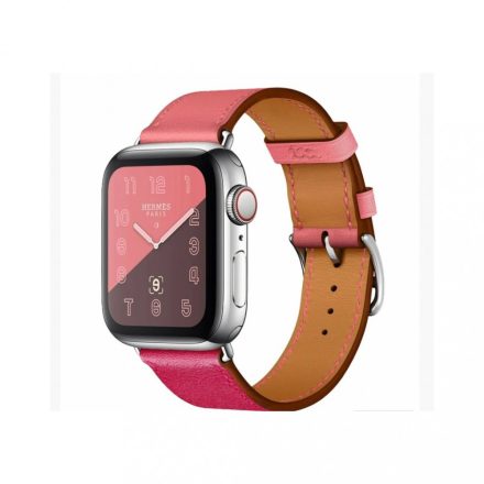 XPRO Apple Watch bőr szíj pink 42mm 44mm 45mm 49mm