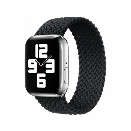 XPRO Apple Watch fonott körpánt szíj fekete 42mm 44mm 45mm 49mm M méret