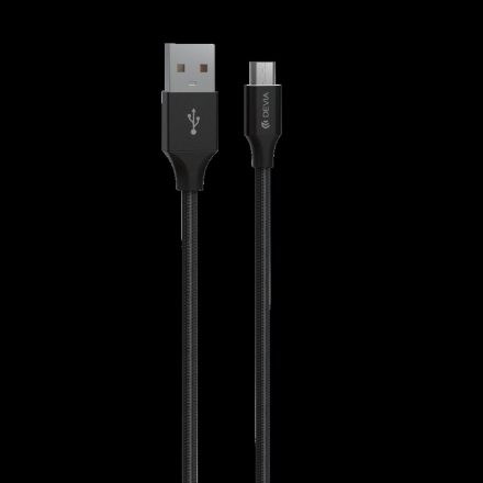 Devia Gracious kábel Black Micro USB Fekete 2M