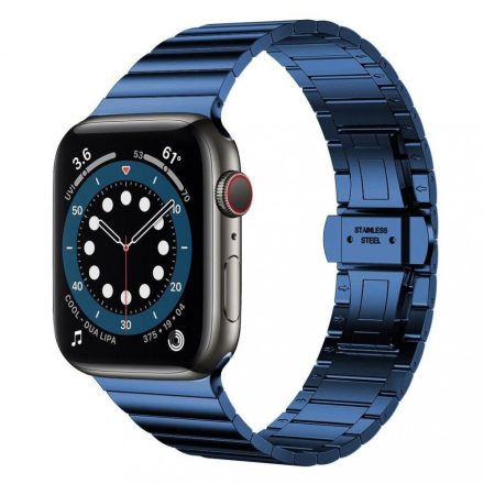 XPRO Apple Watch rozsdamentes acél szíj kék 42mm 44mm 45mm 49mm