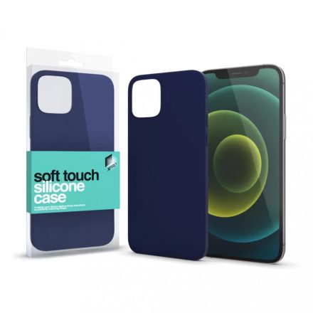 Soft Touch Szilikon Case sötétkék iPhone 13 Pro Max