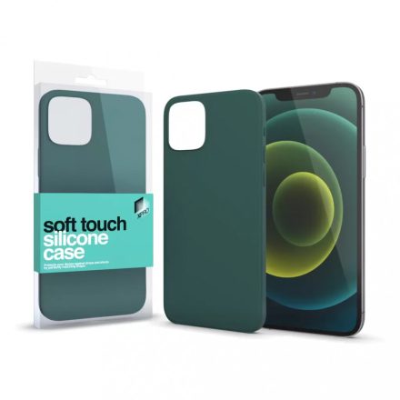 Soft Touch Szilikon Case sötétzöld iPhone 13 Pro Max