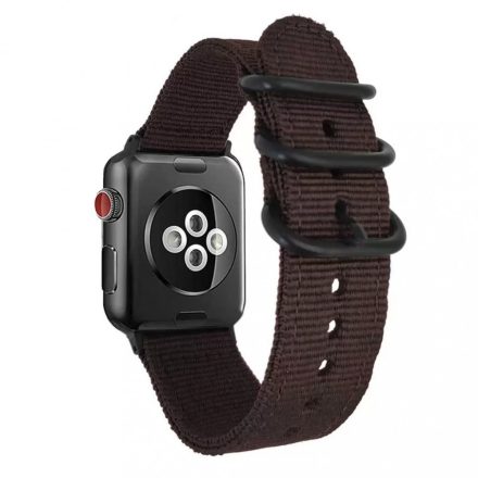 XPRO Apple Watch szőtt műanyag szíj 42mm 44mm 45mm 49mm fekete