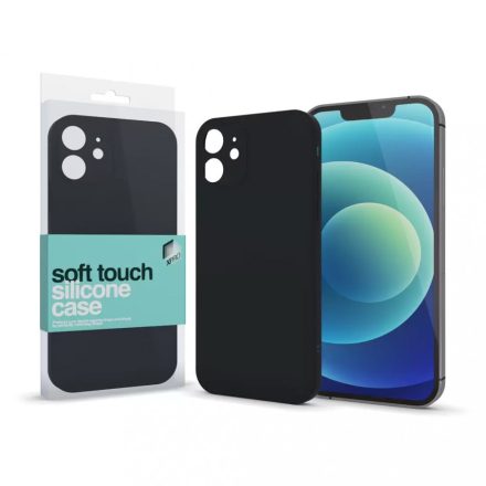 XPRO Soft Touch szilikon tok Slim fekete iPhone 13 Mini