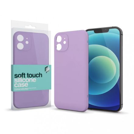 Soft Touch Silicone Case Slim lila iPhone 13 Pro Max