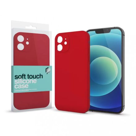 Soft Touch Silicone Case Slim piros iPhone 13 Pro Max