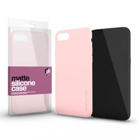 XPRO Szilikon matte tok ultravékony púder pink Samsung A02s