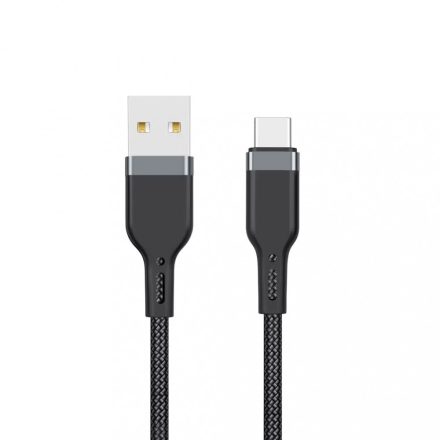 WIWU Platinum PT02 braided kábel USB USB-C 3M fekete