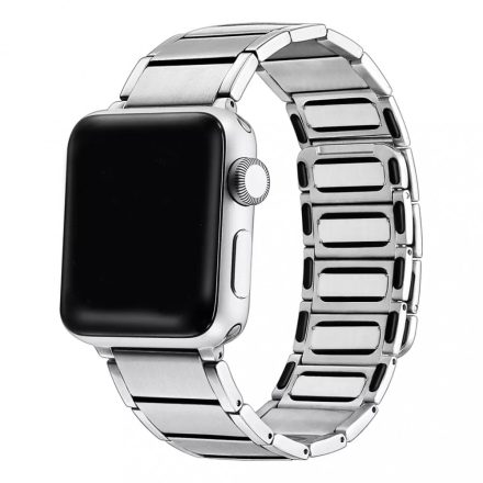 XPRO Apple Watch rozsdamentes acél szíj mágneses csattal ezüst 42mm 44mm 45mm 49mm