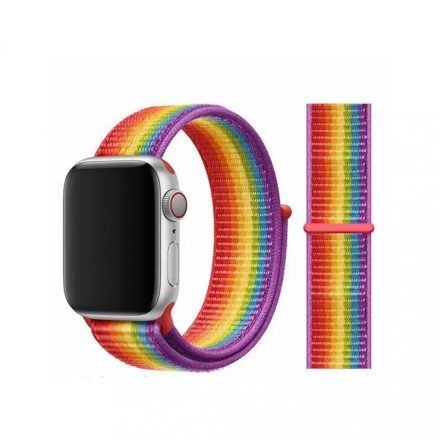 XPRO Apple Watch tépőzáras szíj szivárvány 38mm 40mm 41mm