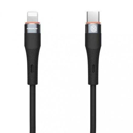 Nillkin Flowspeed Liquid kábel Lightning USB-C 1,2M 27W Fekete 