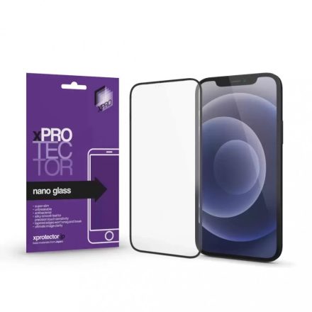 XPRO Nano Glass kijelzővédő fekete kerettel iPhone 15 Pro Max