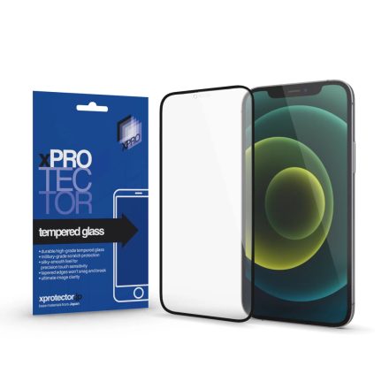 XPRO™ Tempered Glass 0.33 Full 3D Black kijelzővédő üveg / üvegfólia iPhone 16 Pro készülékhez