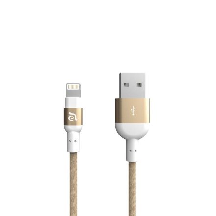 ADAM elements PeAk II 200B Lightning-USB adat- és töltőkábel MFi arany (2 m)