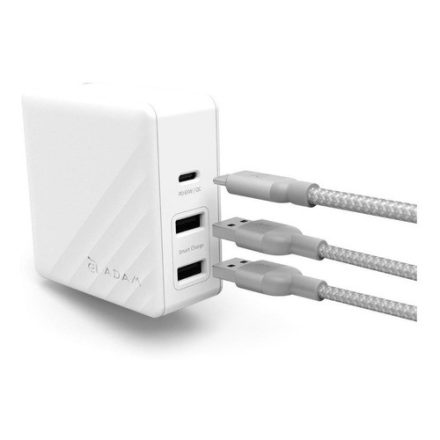 ADAM elements OMNIA P7 PD/QC3.0/74W USB-C hálózati gyorstöltő, fehér