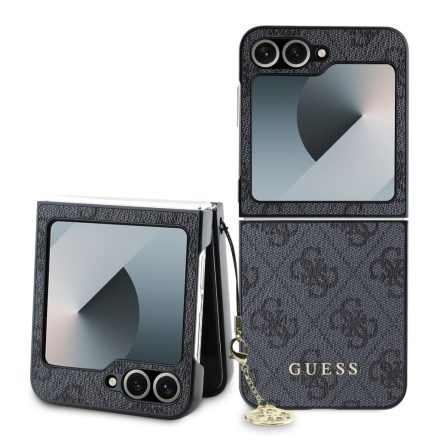 Guess Charm tok Samsung Z Flip 6 szürke GUHCZF6GF4GGR