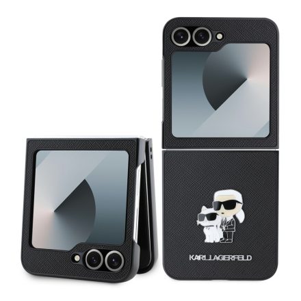 Karl Lagerfeld Choupette tok Samsung Z Flip 6 fekete KLHCZF6SAPKCNPK