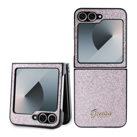 Guess Glitter tok Samsung Z Flip 6 Pink GUHCZF6HGGSHP