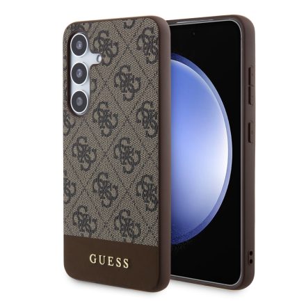 Guess PU Csíkos Tok Samsung S24 barna GUHCS24SG4GLBR