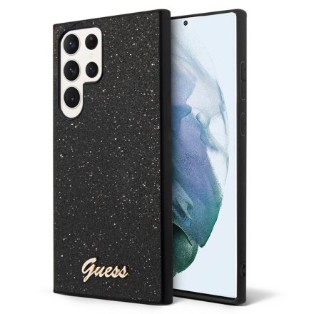 Guess PC/TPU Csillámos Tok Samsung S24 Ultra fekete GUHCS24LHGGSHK