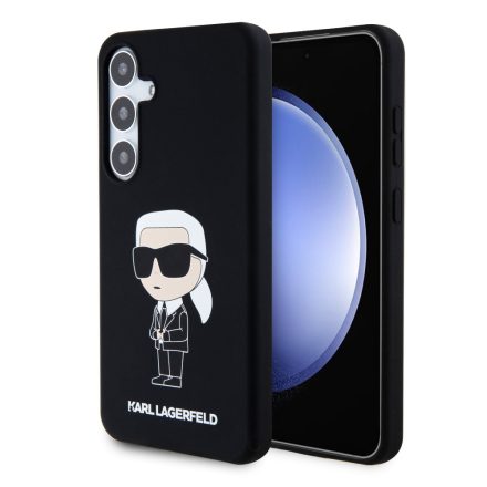 Karl Lagerfeld Szilikon Tok Samsung S24 fekete KLHCS24SSNIKBCK