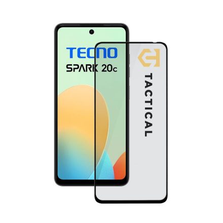 Tactical Glass Shield 5D Tecno Spark 20c fekete