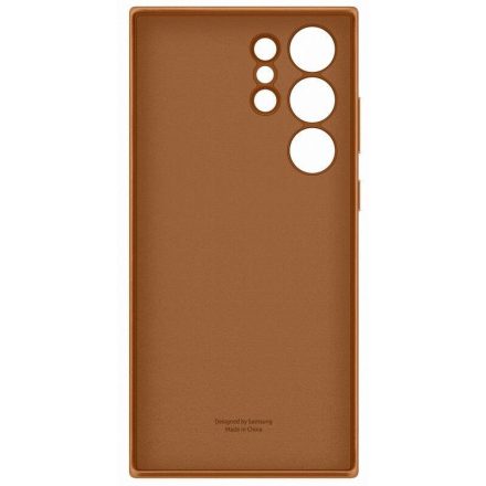 EF-VS918LAE Samsung Leather tok S23 Ultra homokszínű