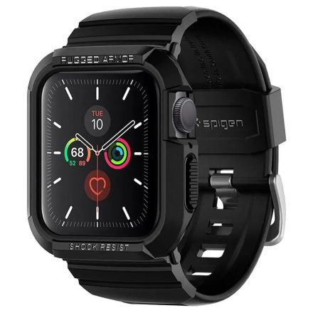 SPIGEN RUGGED ARMOR PRO pótszíj FEKETE Apple Watch Series SE 2 44mm 062CS25324