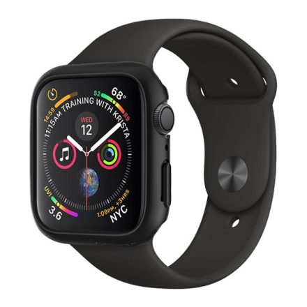 SPIGEN THIN FIT műanyag óra keret FEKETE Apple Watch Series SE 2 44mm 062CS24474