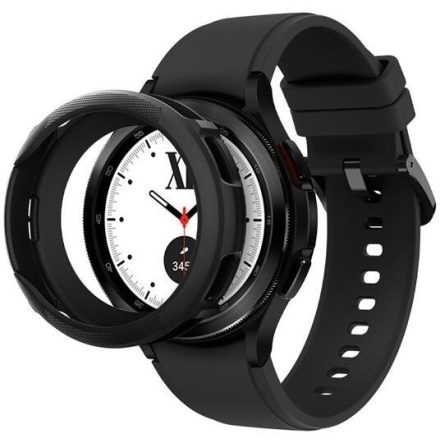 SPIGEN LIQUID AIR szilikon óra keret FEKETE Samsung Galaxy Watch 4 Classic 42 mm ACS03141