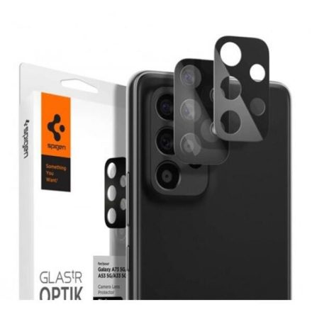 SPIGEN OPTIK kameravédő üveg 2db FEKETE Samsung Galaxy A33 5G AGL04307