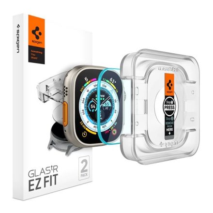 SPIGEN EZ FIT kijelzővédő üveg 2db ÁTLÁTSZÓ Apple Watch Ultra 2 49mm AGL05556