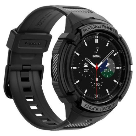 SPIGEN RUGGED ARMOR PRO pótszíj FEKETE Samsung Galaxy Watch 6 Classic 47mm ACS06488