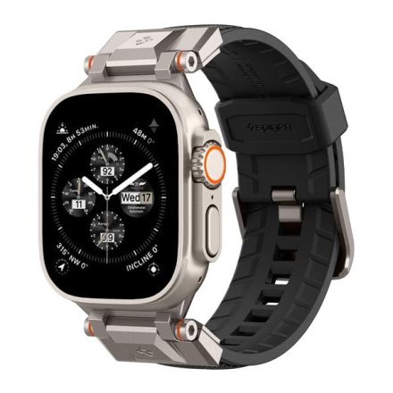 SPIGEN DURAPRO ARMOR pótszíj FEKETE Apple Watch Series 10 46mm AMP06065