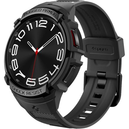 SPIGEN RUGGED ARMOR PRO pótszíj FEKETE Samsung Galaxy Watch 6 Classic 43mm ACS06492