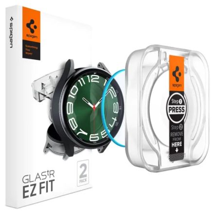 SPIGEN EZ FIT kijelzővédő üveg 2db ÁTLÁTSZÓ Samsung Galaxy Watch 6 Classic 47mm AGL07066