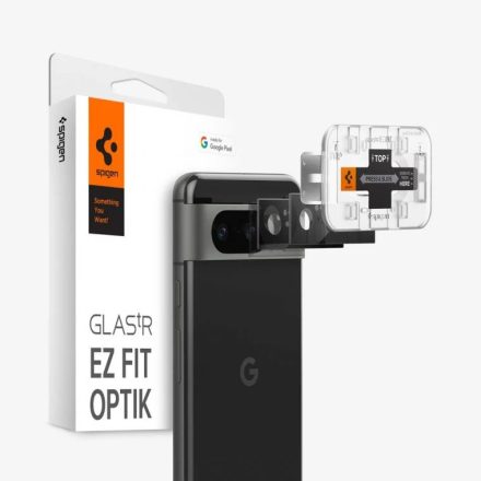 SPIGEN OPTIK kameravédő üveg 2db FEKETE Google Pixel 8 AGL06352