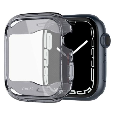 SPIGEN ULTRA HYBRID műanyag óra keret ÁTLÁTSZÓ/SÖTÉTSZÜRKE Apple Watch Series 9 45mm ACS04612