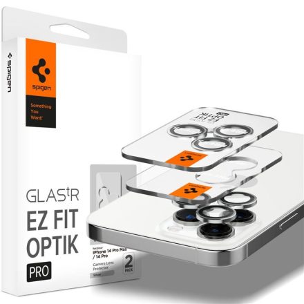 SPIGEN OPTIK kameravédő üveg 2db EZÜST iPhone 14 Pro Max AGL05599