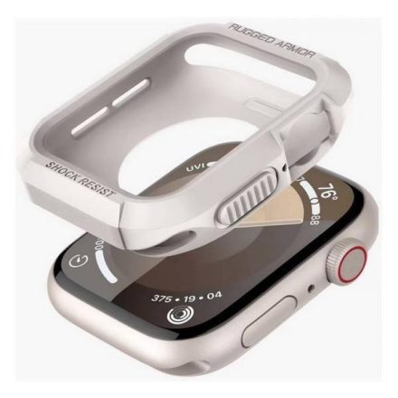 SPIGEN RUGGED ARMOR műanyag óra keret BÉZS Apple Watch Series 9 45mm ACS07379